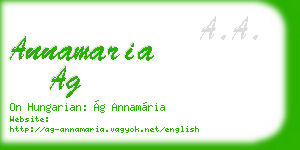 annamaria ag business card